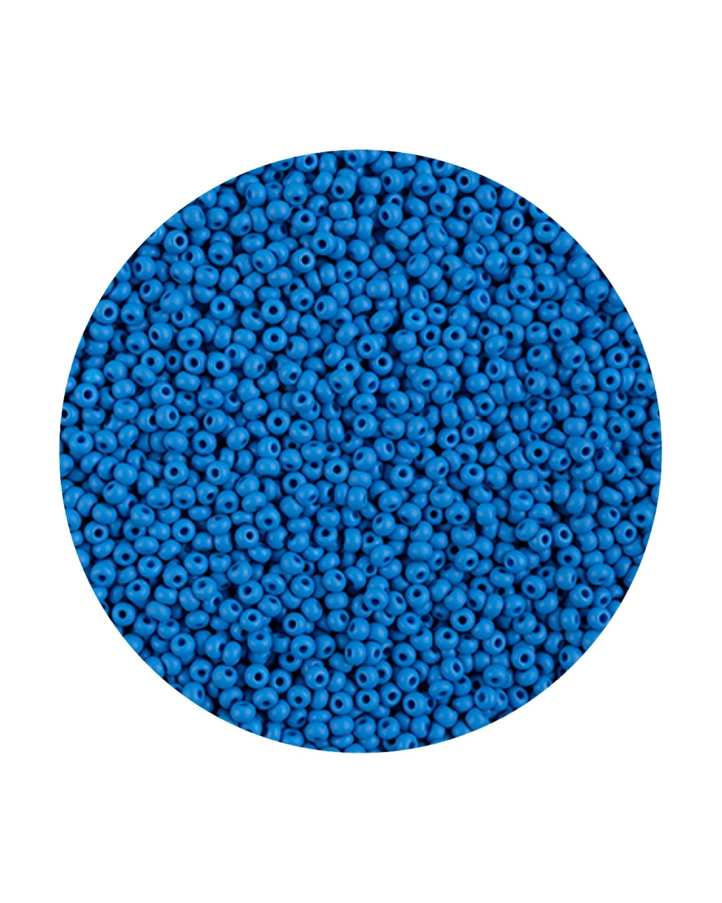 11/0 Preciosa Permalux Seed Beads Dyed Chalk Blue Matte, 23g Bags