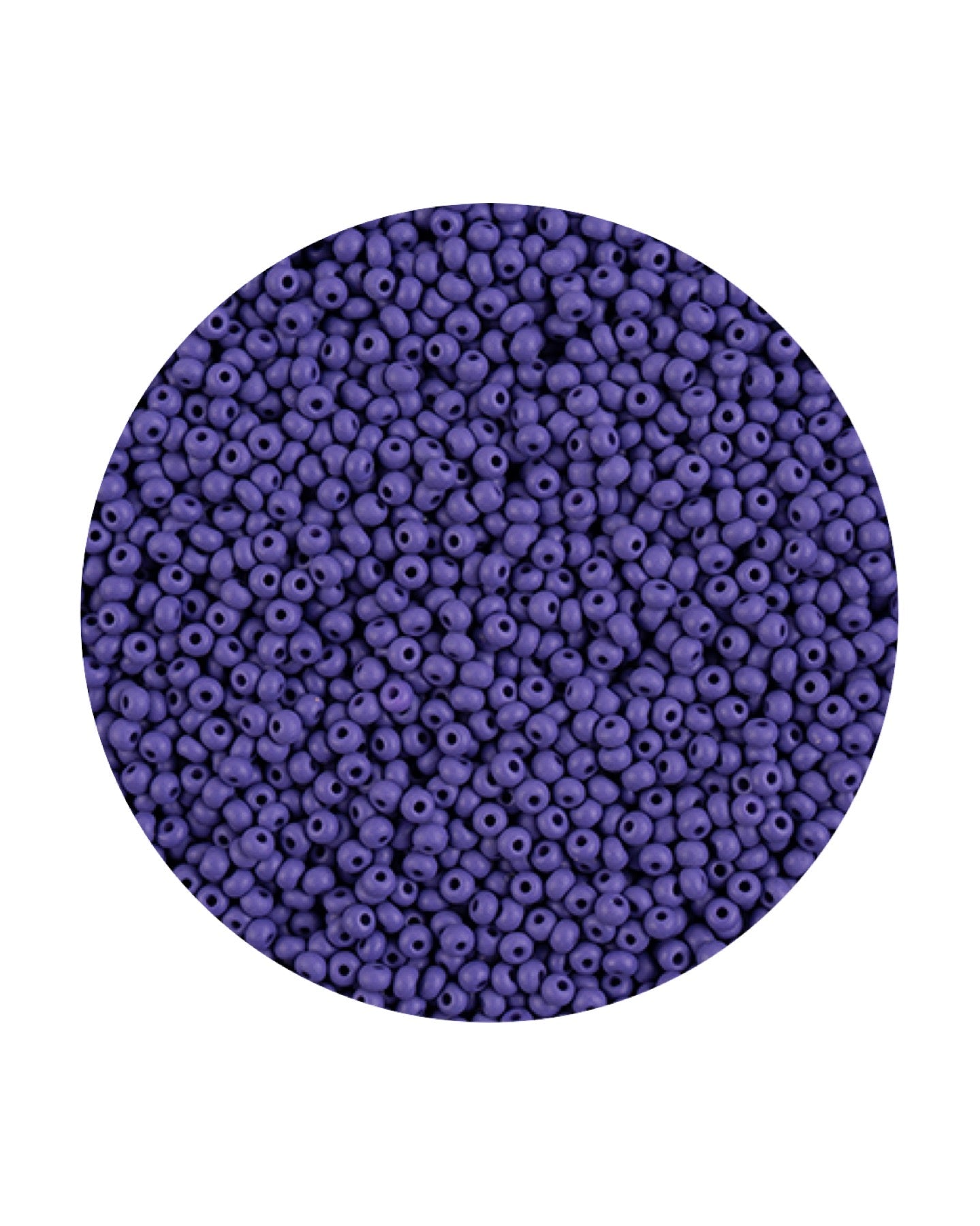Perlas de semillas Permalux 11/0 Preciosa teñidas en color violeta oscuro mate, bolsas de 23 g