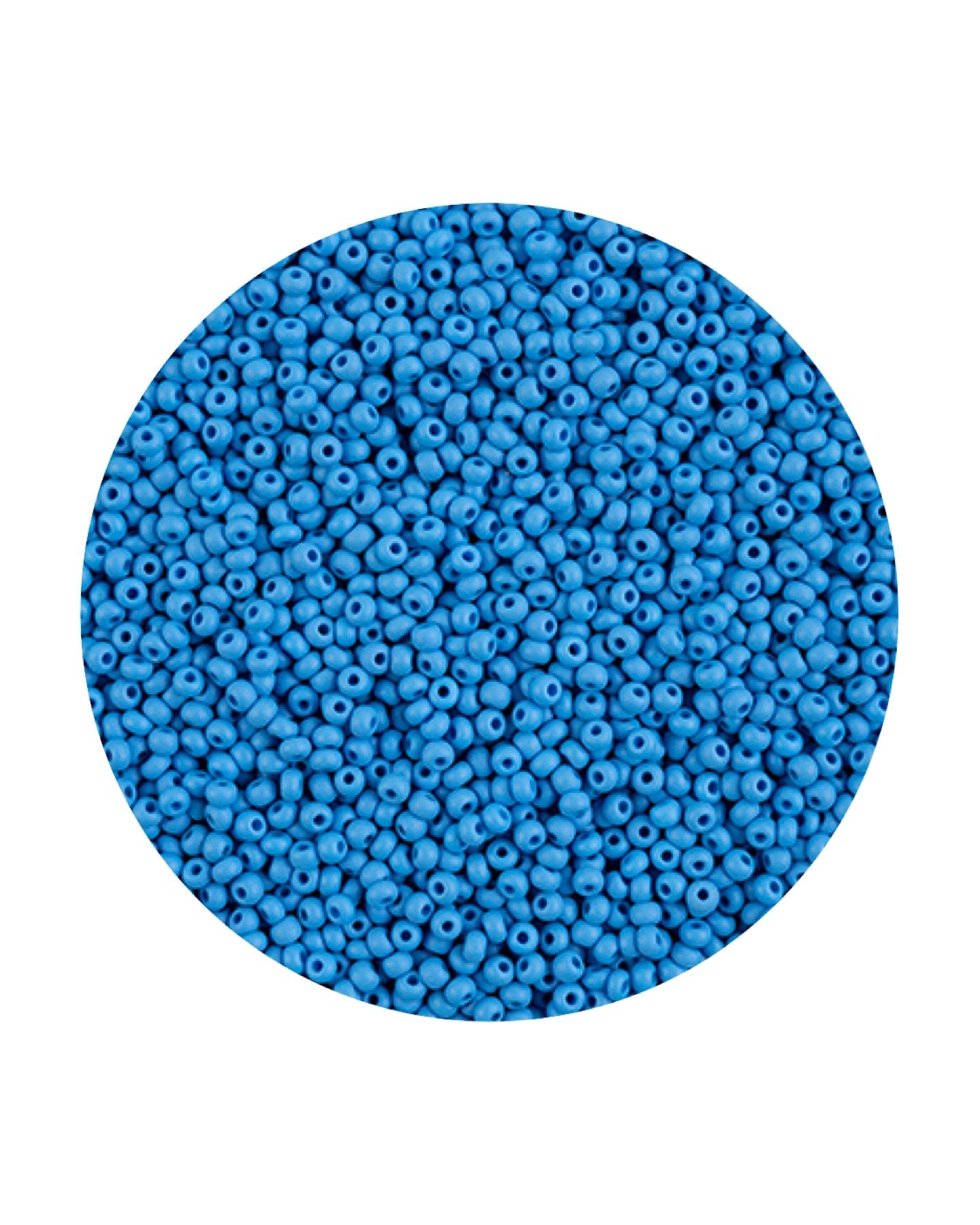 Perles de rocaille Preciosa Permalux 11/0, teintes en craie bleu clair mat, sachets de 23 g