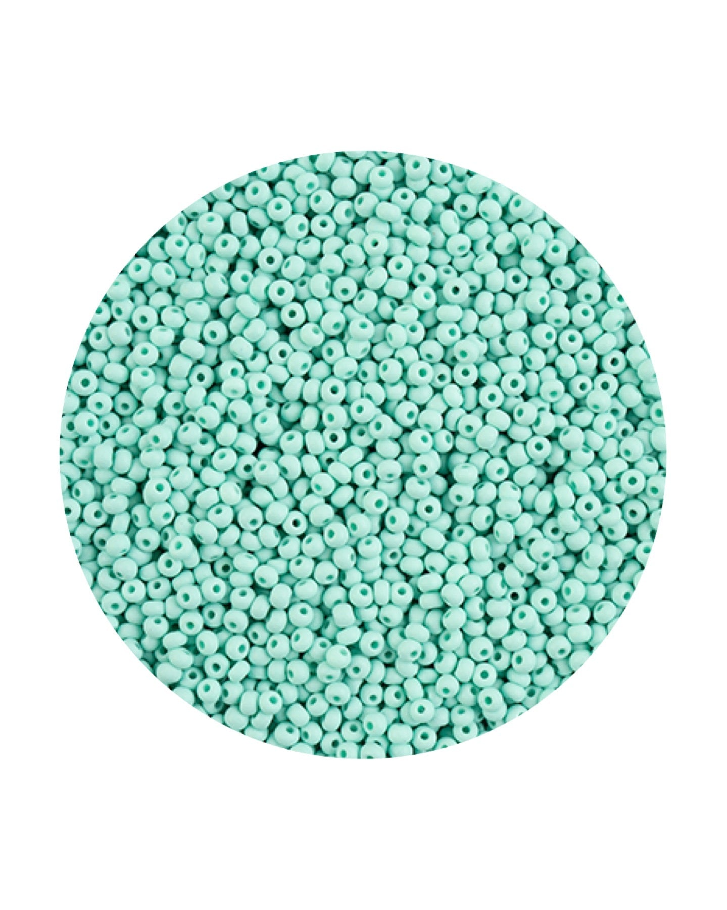 Perles de rocaille Preciosa Permalux 11/0, teintes à la craie, menthe mate, sachets de 23 g