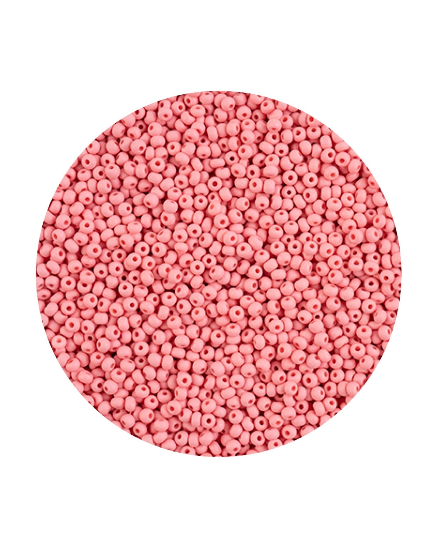 11/0 Preciosa Permalux Seed Beads Dyed Chalk Pink Matte, 23g Bags