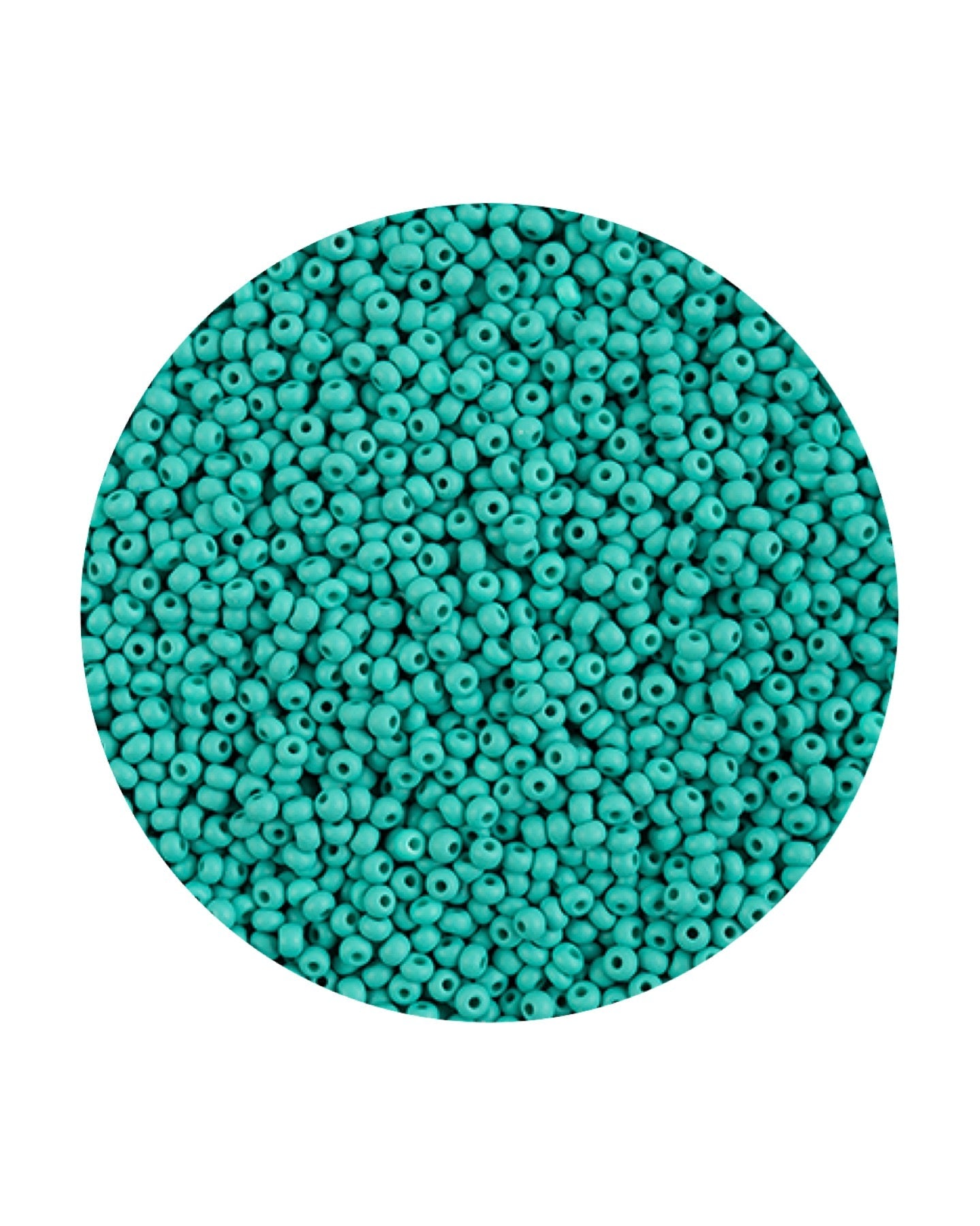 Perles de rocaille Preciosa Permalux 11/0 teintes en craie vert mer mat, sachets de 23 g