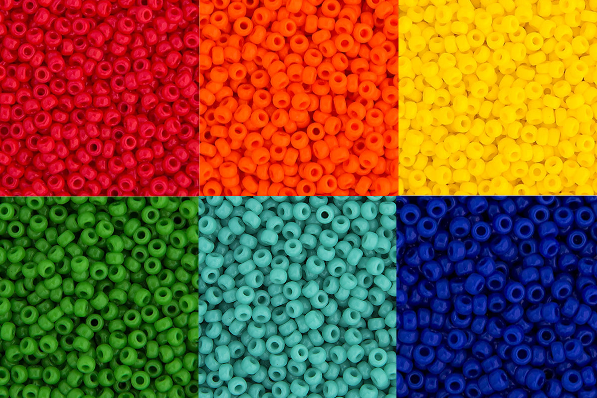 15/0 Seed Bead, Opaque Color Set
