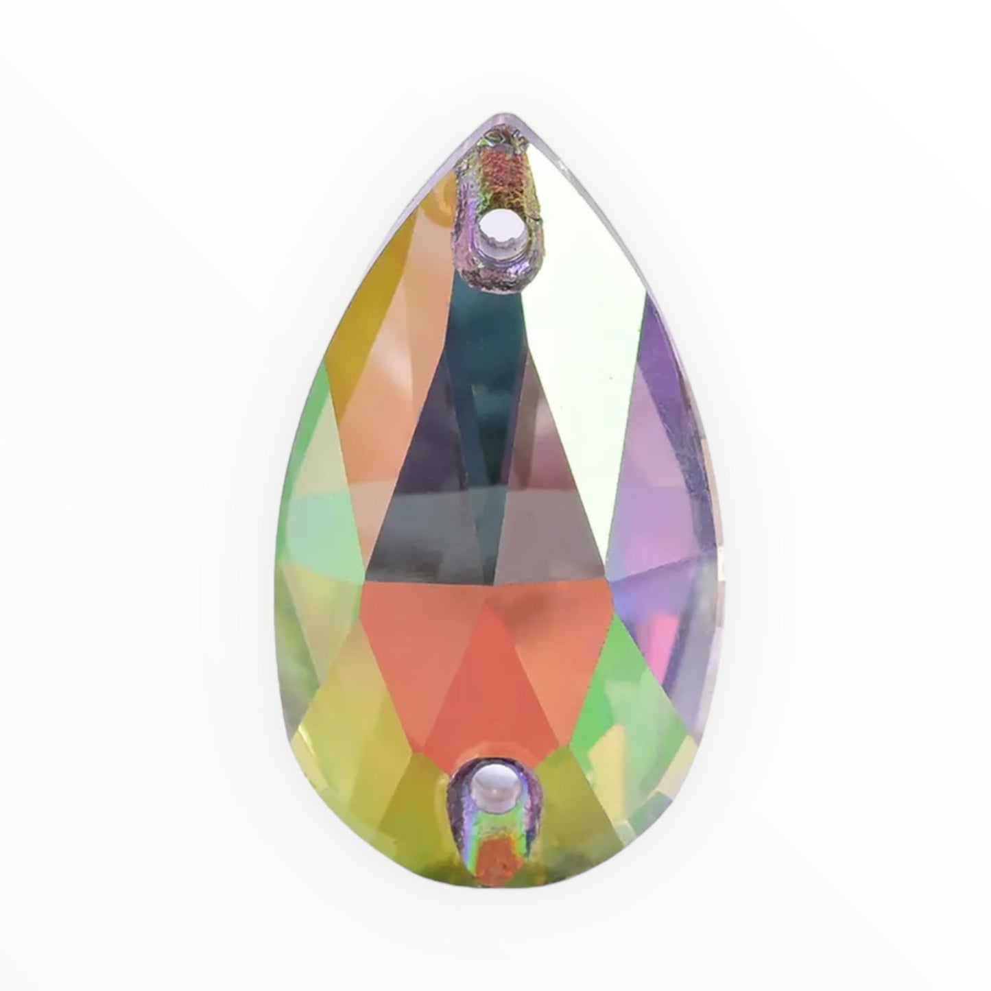 17*28mm Tear Drop AAAAA Glass Crystal, Sew On Gems, Sold in Pairs - See Color Options
