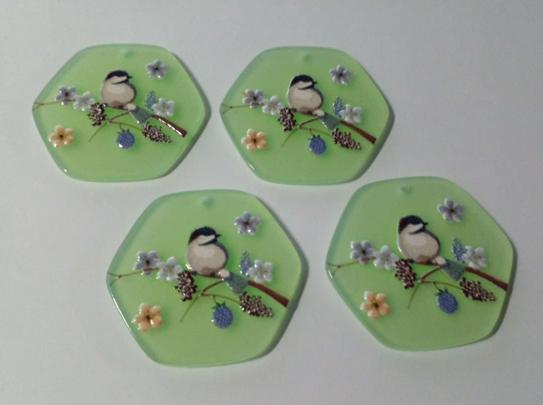 24*40mm Bird Cabochons - See Color Options