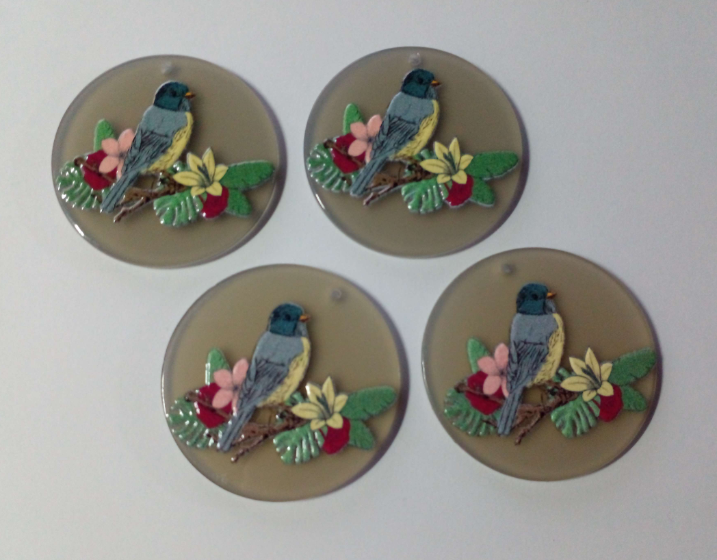 24*40mm Bird Cabochons - See Color Options