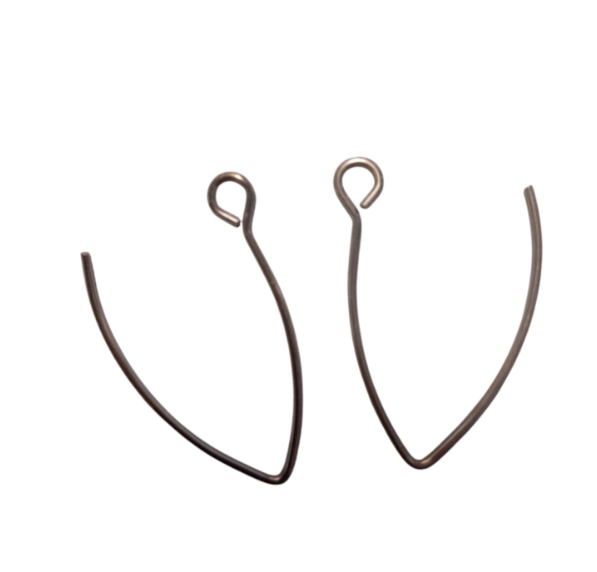 26mm Short Earring Hooks Stainless Steel