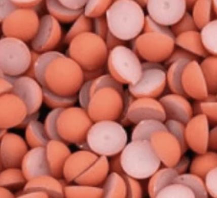 10mm Mixed Matte, Round Dome, Glue On Resin Gems, Sold in Pairs - See Color Options