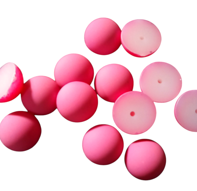 12mm Matte Round Dome, Glue On, Resin Gems, Sold in Pairs - See Color Options