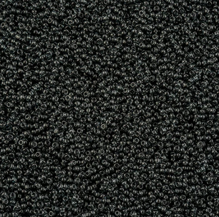 13/0 Charlotte Cut Preciosa (Czech) Bead Transparent Grey