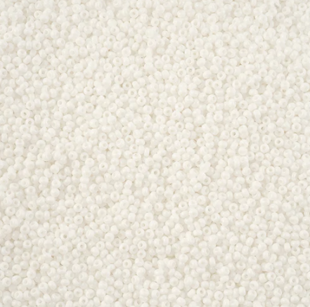 13/0 Charlotte Cut Preciosa (Czech) Bead Opaque White
