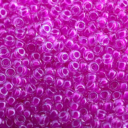 11/0 Miyuki Seed Beads Fuchsia Luminous Neon C/L