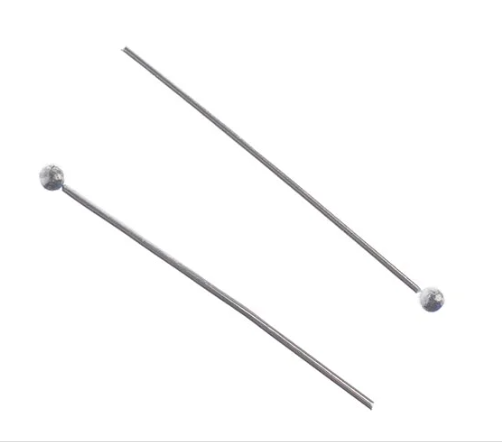 Stainless Steel Ball Head Pins 25mm 50pcs
