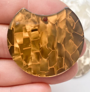 37*30mm Marble Blend Acrylic Rounds - See Color Options