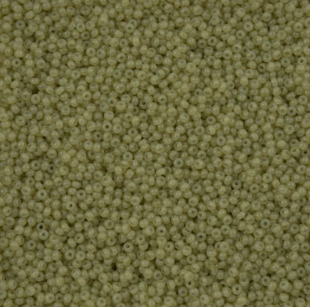11/0 Preciosa Seed Beads Alabaster Avocado Solgel
