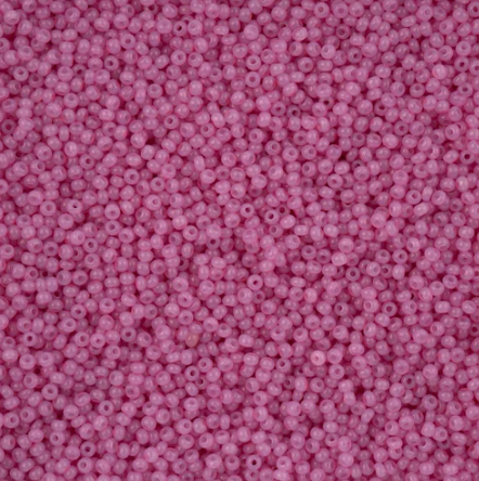 11/0 Preciosa Seed Alabaster Beads Fuchsia Solgel