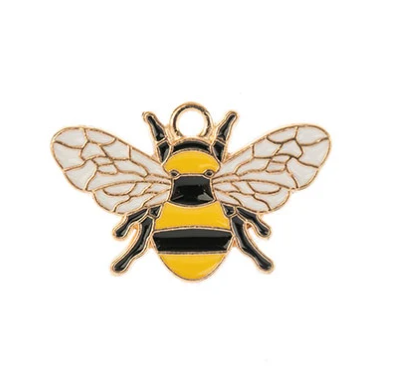 Sweet & Petite Charms, 17*26mm Bee, Metal