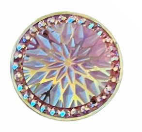 Couverture en forme d'étoile circulaire de 20 mm, en résine, à coudre - Voir les options de couleur