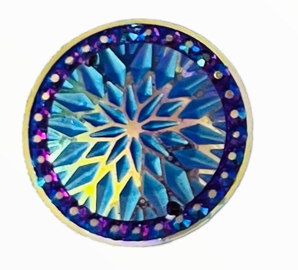 Couverture en forme d'étoile circulaire de 20 mm, en résine, à coudre - Voir les options de couleur