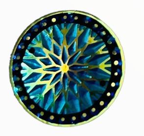 Couverture en forme d'étoile circulaire de 20 mm, en résine, à coudre - Voir les options de couleur