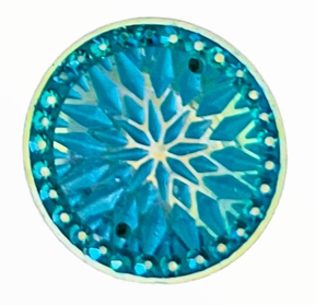 Couverture en forme d'étoile circulaire de 20 mm, en résine, à coudre - Voir les options de couleur