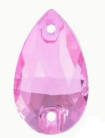 17*28mm Tear Drop AAAAA Glass Crystal, Sew On Gems, Sold in Pairs - See Color Options