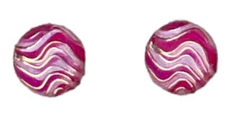 10mm Round Swirls Acrylic- See Color Options