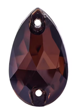 17*28mm Tear Drop AAAAA Glass Crystal, Sew On Gems, Sold in Pairs - See Color Options