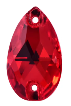 17*28mm Tear Drop AAAAA Glass Crystal, Sew On Gems, Sold in Pairs - See Color Options