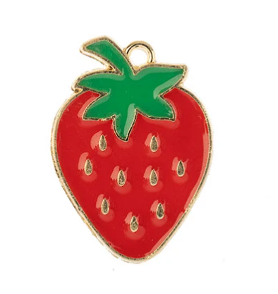 Sweet & Petite Charms, 27*20mm Strawberry, Metal