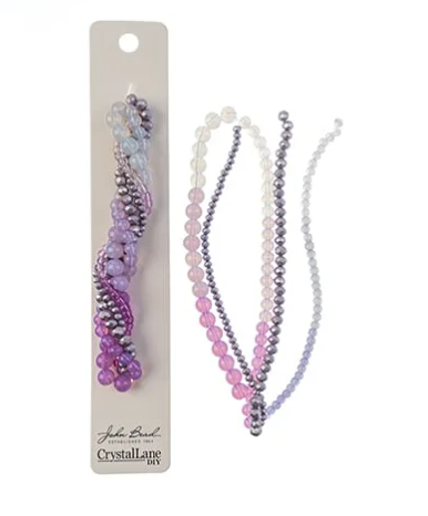Crystal Lane Twisted Bead Strands - See Color Options