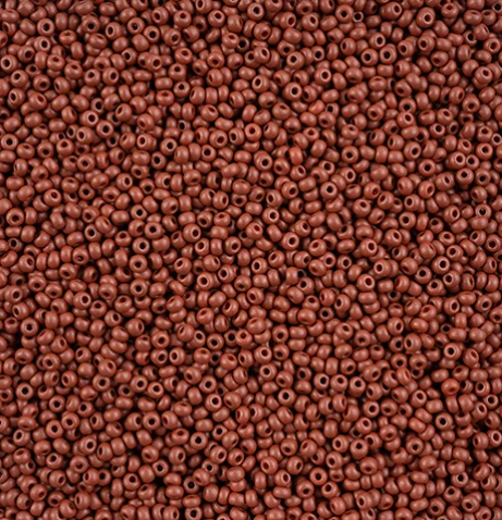 10/0 Preciosa Seed Bead PermaLux Dyed Chalk Brown