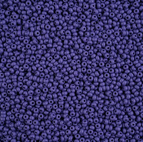 10/0 Preciosa Seed Bead PermaLux Dyed Chalk Dark Violet Matte