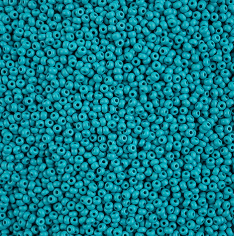 10/0 Preciosa Seed Bead PermaLux Dyed Chalk Teal Matte