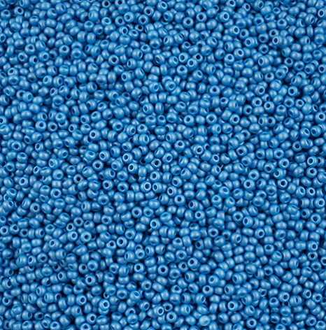 10/0 Preciosa Seed Bead PermaLux Dyed Chalk Light Blue