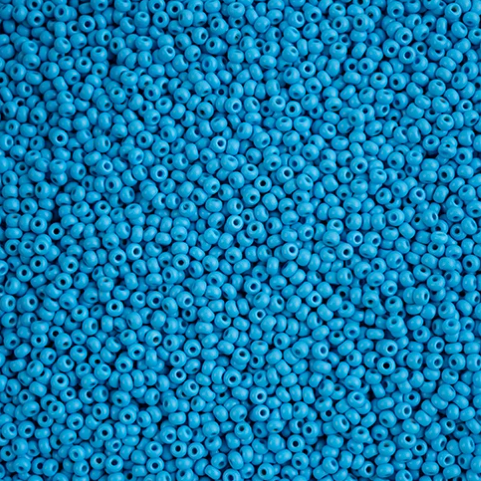 10/0 Preciosa Seed Bead PermaLux Dyed Chalk Dark Turquoise Matte