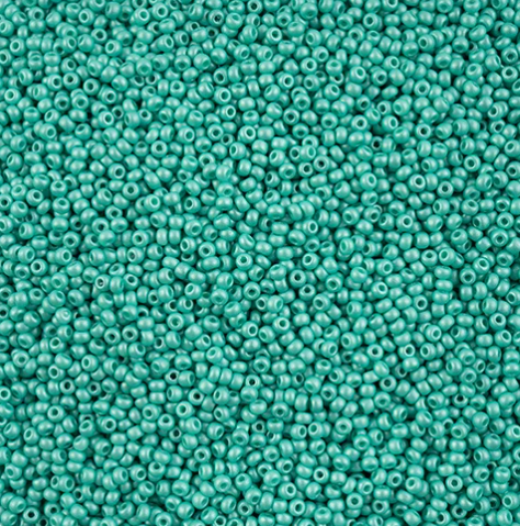 10/0 Preciosa Seed Bead PermaLux Dyed Chalk Mint