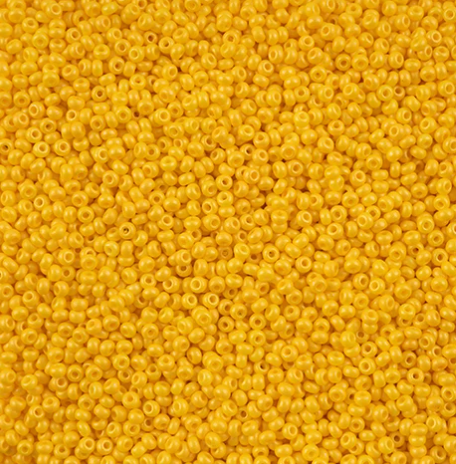 10/0 Preciosa Seed Bead PermaLux Dyed Chalk Dark Yellow