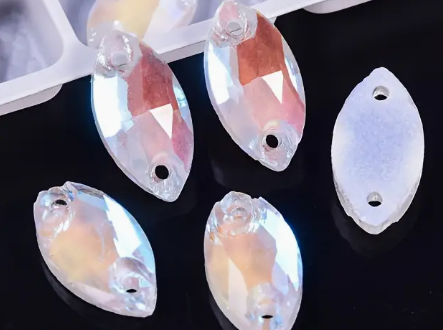 15*32 Navette AAAAA Glass Crystal, Sew On Gems, Sold in Pairs - See Color Options