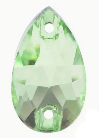 17*28mm Tear Drop AAAAA Glass Crystal, Sew On Gems, Sold in Pairs - See Color Options