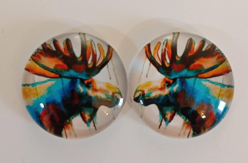 20mm Color Splash Image in Glass, Glue on - See Color Options