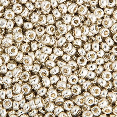 Miyuki Seed Bead 15/0 Silver Galvanized, 23g Vial