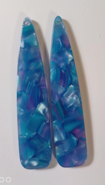 11*55mm Long Teardrop, One Hole Sew On, Acrylic Resin Gem -See Color Options