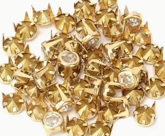 7mm Crystal Nail Head Stud, Claw Back - See Color Options