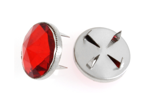 12mm Acrylic Nail Head Studs, Claw Back - See Color Options