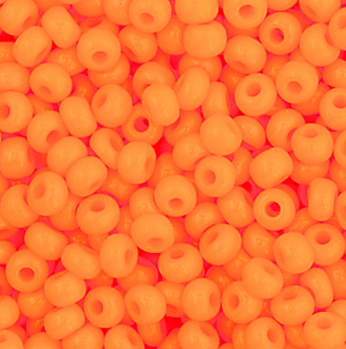 Perlas de semilla Preciosa 11/0 color naranja claro opaco