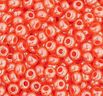 10/0 Preciosa Seed Beads Transparent Orange Luster
