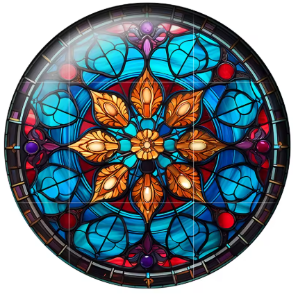 20mm Holiday Teamed Glass Cabochon - See Color Options