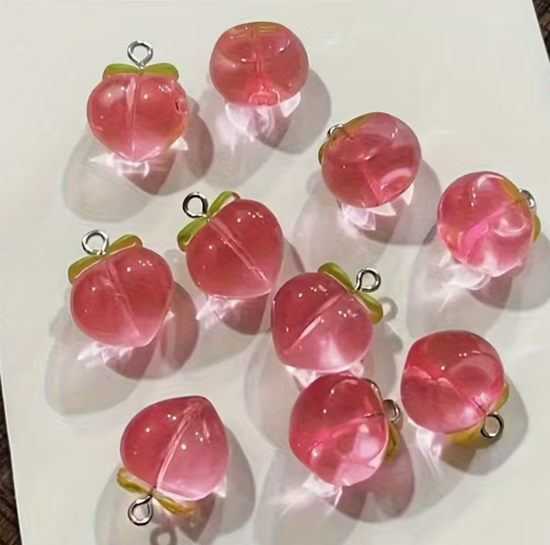 16mm Resin Peach Charm