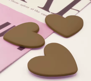 32*36 Resin Solid Color Heart, Matte - See Color Options